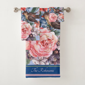 Rosas de fondo azul floral Hyacinth Wild Flowers