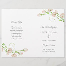 Rosas de jardín antiguas - programa de boda