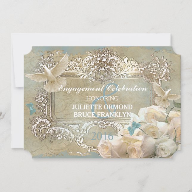 Rosas De La Colección De Invitaciones A La Boda (Anverso)