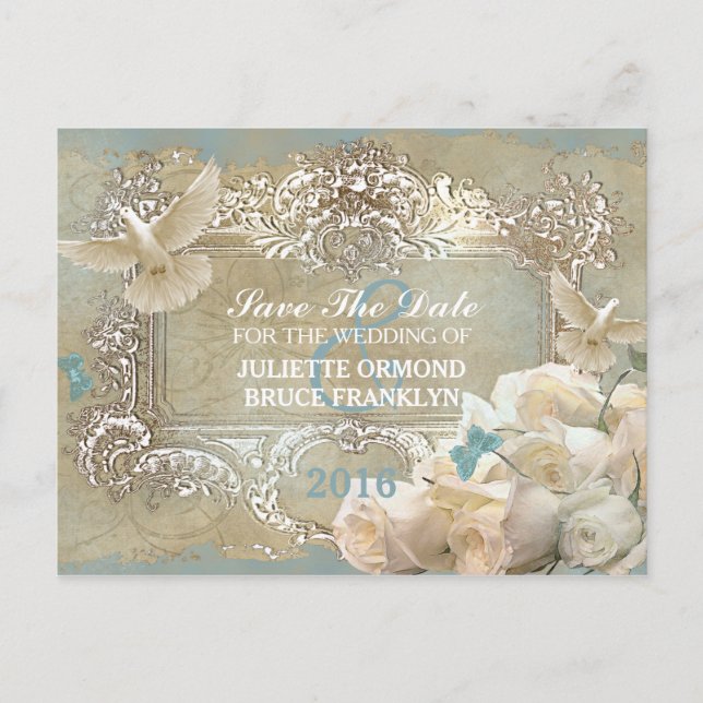 Rosas De La Colección De Invitaciones A La Boda (Anverso)