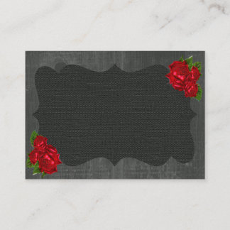 Rosas de la Flora Roja Tarjetas de plaza Boda góti