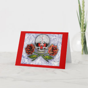 ¡rosas De La Muerte! Tarjeta de cumpleaños