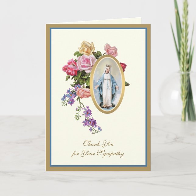 Rosas de la Virgen María Agradecimiento Cristiano  (Anverso)