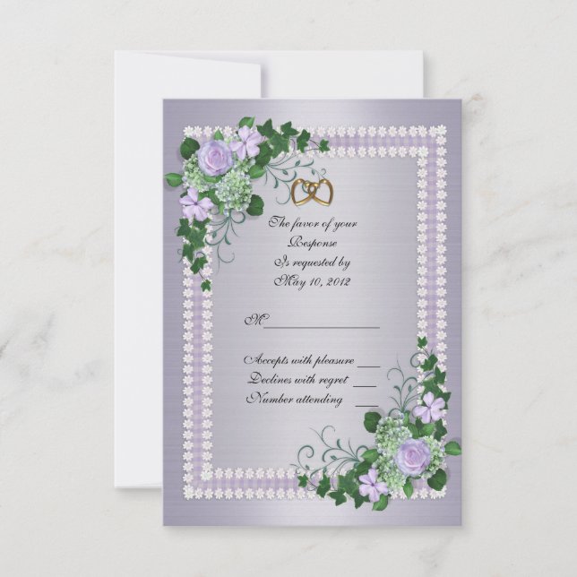 Rosas de Lavender RSVP (Anverso)