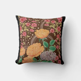 Rosas de los jardines nocturnos y Cojín decorativo