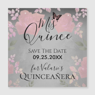 Rosas de moda rosada Quinceanera Rosa Guardar fech