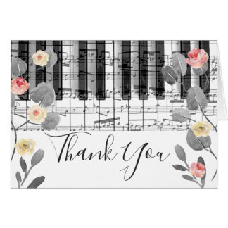 rosas de música floral piano gracias