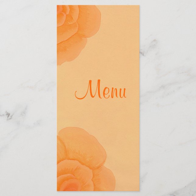 Rosas de Naranja con aspecto irregular, tarjetas d (Anverso)