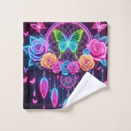 Rosas de neón y mariposas