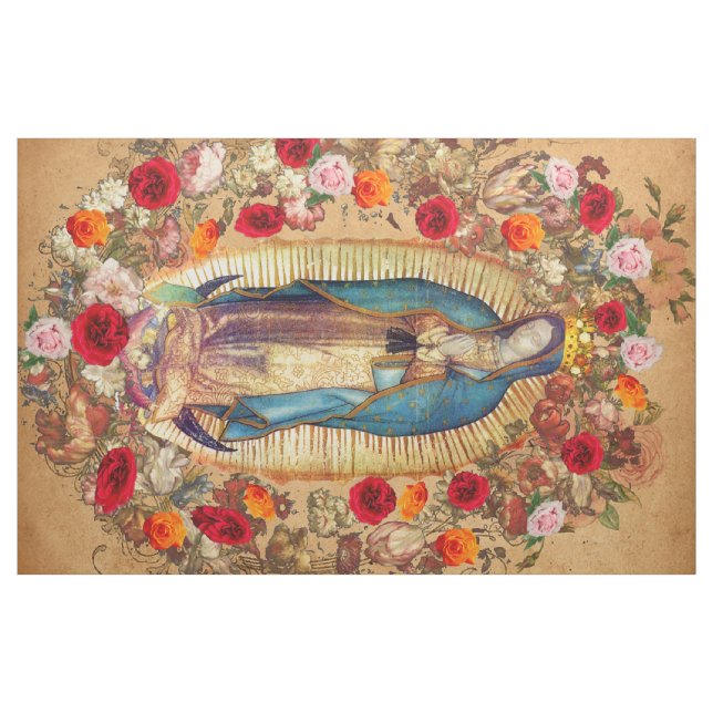 Rosas de Nuestra Señora de Guadalupe 206 Tela ("Cuarto gordo" (fat quarter))