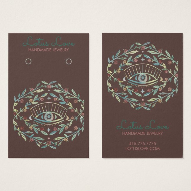 Rosas De Ojos Míticos Consiguiendo Tarjeta De Joye (Anverso y reverso)
