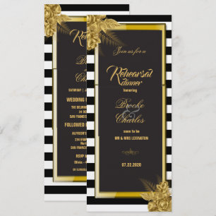 Rosas de oro Art Deco, Tarjeta de cena de ensayo S