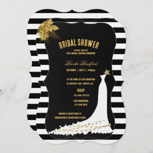 Rosas de oro Art Deco, Tarjeta de ducha de matrimo