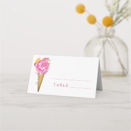 Rosas de peones con helado - tarjetas de plaza bod