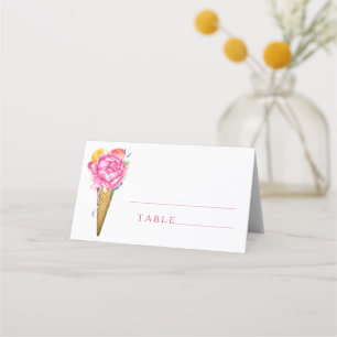 Rosas de peones con helado - tarjetas de plaza bod