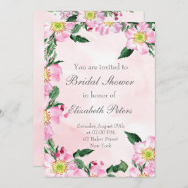 Rosas de perros en invitación a duchas de novias r