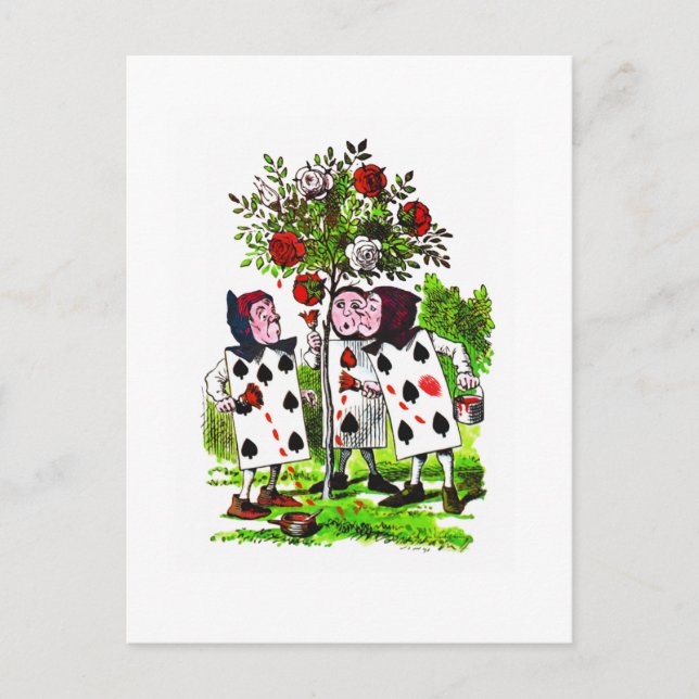 Rosas de pintura rojo - postal / invitación (Anverso)