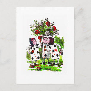 Rosas de pintura rojo - postal / invitación