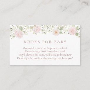 Rosas de Rubor Baby Breath Books para la tarjeta d
