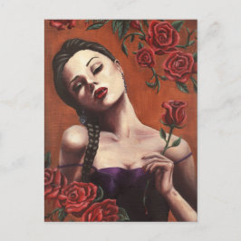 Rosas de sangre - postal