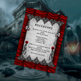 Rosas de sangre y recepción de bodas góticas de se