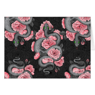 Rosas de serpientes y melocotones