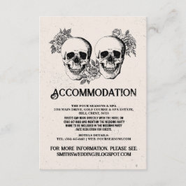 Rosas de Skulls Sr. y Sra. Alojamiento Tarjetas de