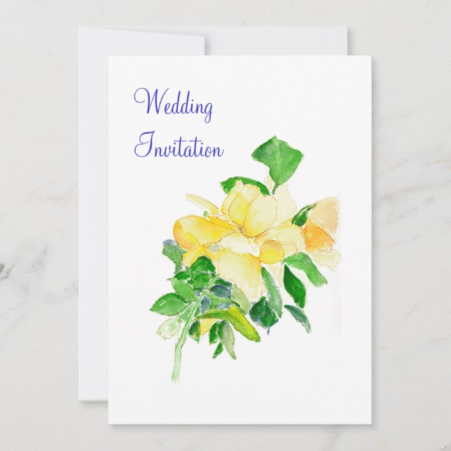 Rosas de Spires Soñando Invitación a la Boda (Anverso)