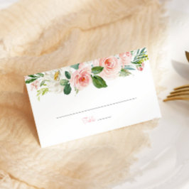 Rosas de tarjetas Quinceañera Floral Rosa