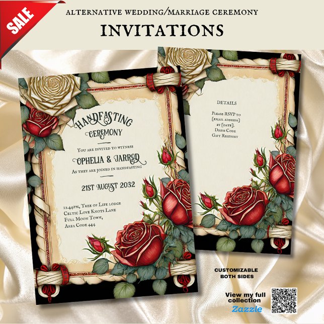 ROSAS DE TARTÁN INVITACIONES DE CEREMONIA DE MANIP (Subido por el creador)