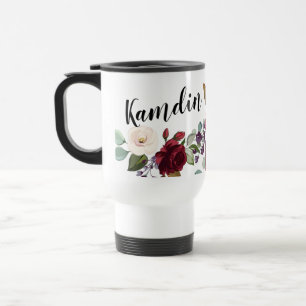 Rosas de tazas de café personalizadas de 15 onzas