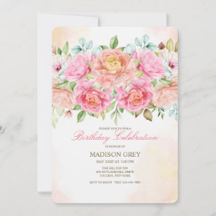 Rosas de Té Híbridas  Invitación
