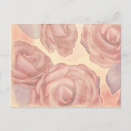 Rosas de té, postal