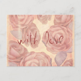 Rosas de té, postal