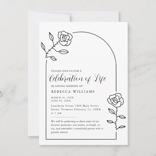 Rosas de texto celebran la invitación a la vida (Anverso)