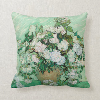 Rosas de Vincent van Gogh 1890 Cojines decorativos