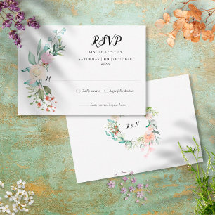 Rosas de Woodland Greenery Floral RSVP