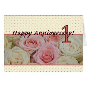 Rosas del 1° Aniversario Feliz