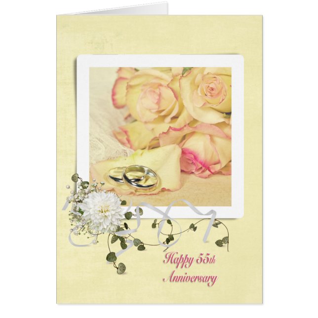 rosas del 55° Aniversario del Boda (Frente)