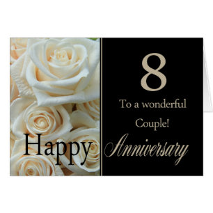 Rosas del 8 Aniversario Feliz