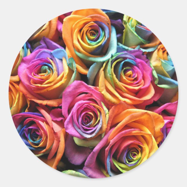 Rosas del arco iris que casan los sellos para (Anverso)