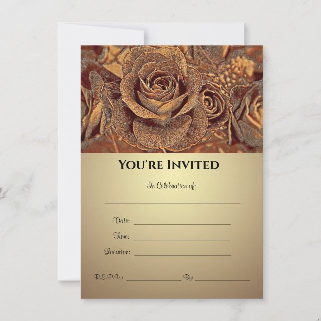 Rosas del Bronce - Invitación (Anverso)