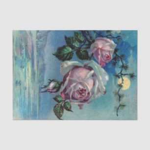 Rosas del claro de luna un papel seda