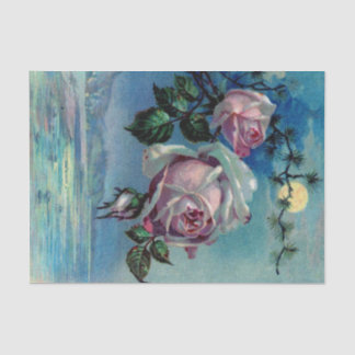 Rosas del claro de luna un papel seda