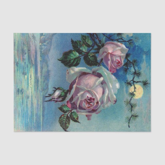 Rosas del claro de luna un papel seda (Anverso)