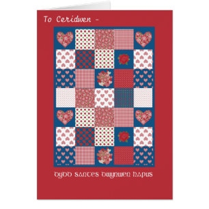 Rosas del corazón de St Dwynwen galés en imitación