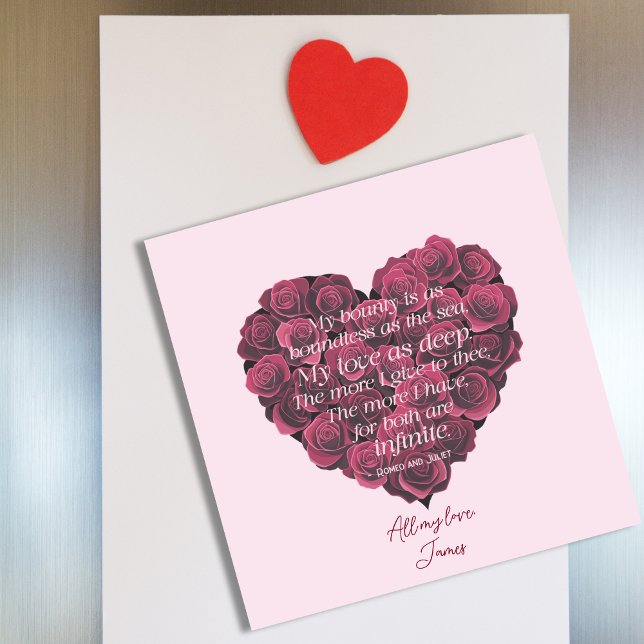 Rosas del corazón moderno de San Valentín cita rom (Subido por el creador)