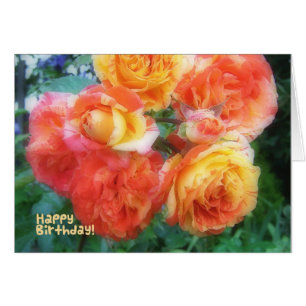 Rosas del cumpleaños feliz
