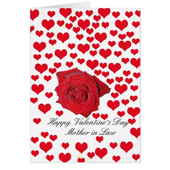 Rosas del Día de San Valentín felices de suegra (Frente)