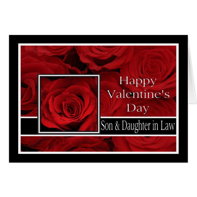 Rosas del Día de San Valentín: Hijo y esposa (Anverso (Horizontal))